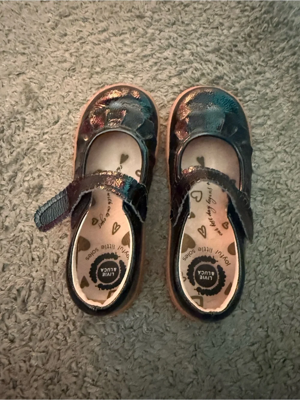 Livie & Luca Black Patent Mary Jane Shoes Sz 13